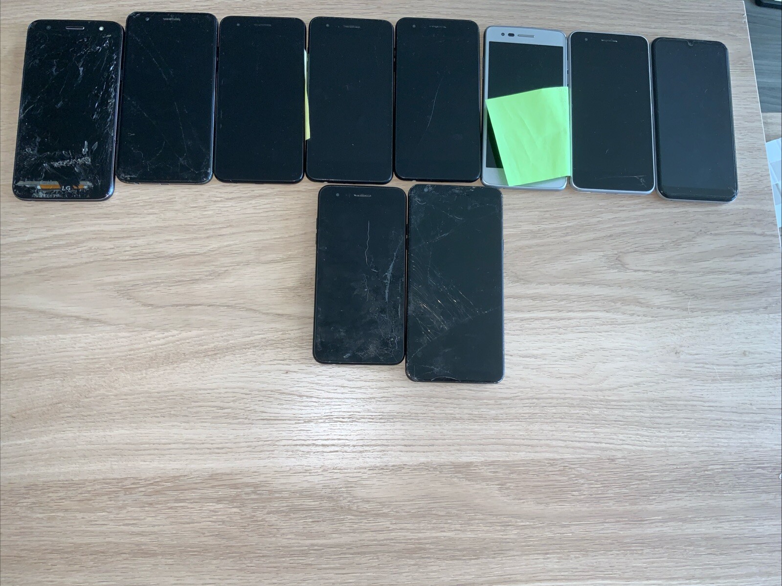 Lot Of 10 Various Lg Tribute Stylo 4 Phones Unknown Condition FOR PARTS ONLY