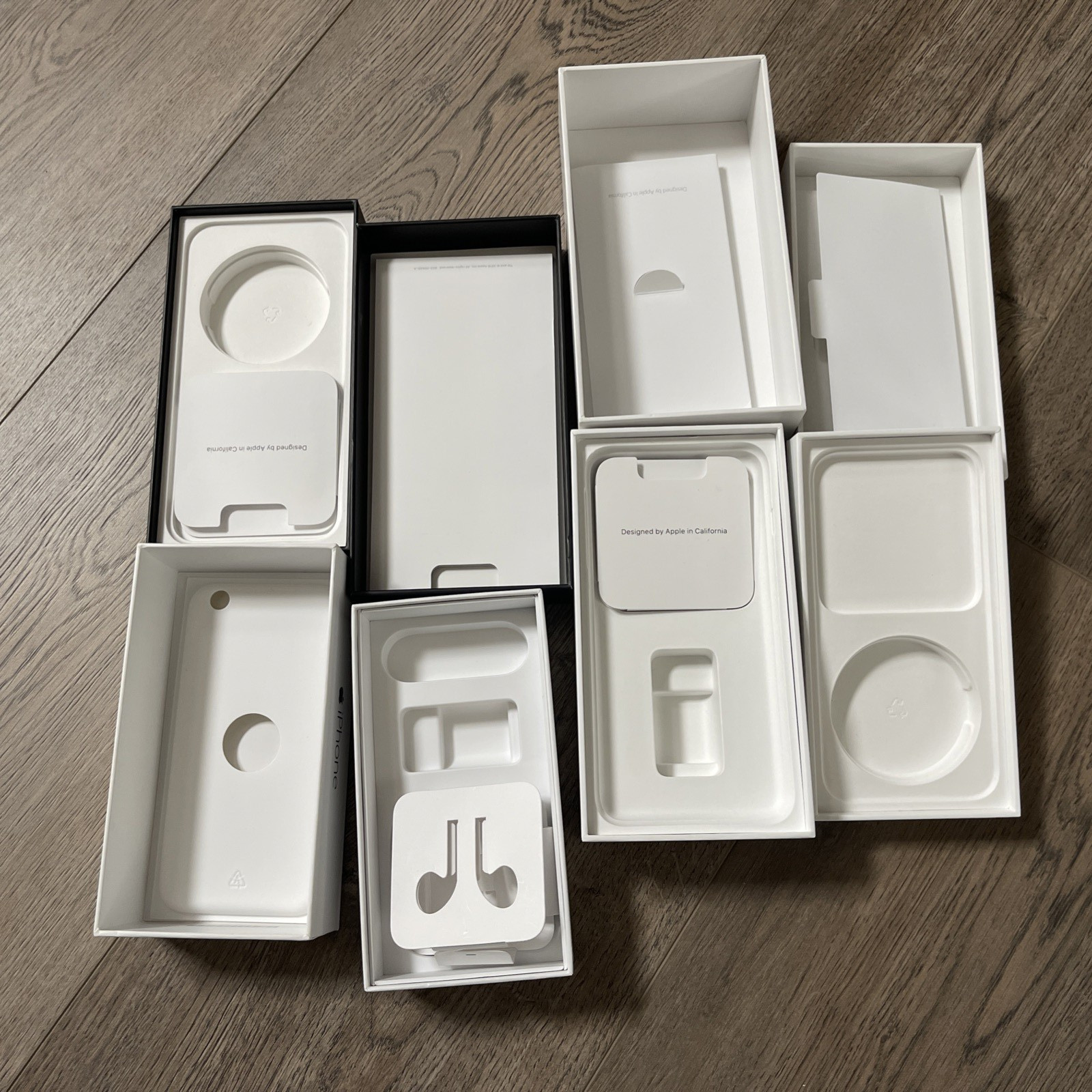 APPLE EMPTY BOX ONLY LOT 4 iPhone 2 Watch Series 7 and 3 Airpods Pro Boxes
