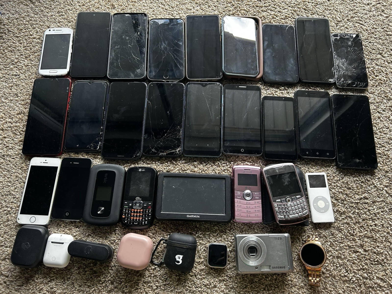 Large Electronics Lot – Phones, Tablets, Headphones & More