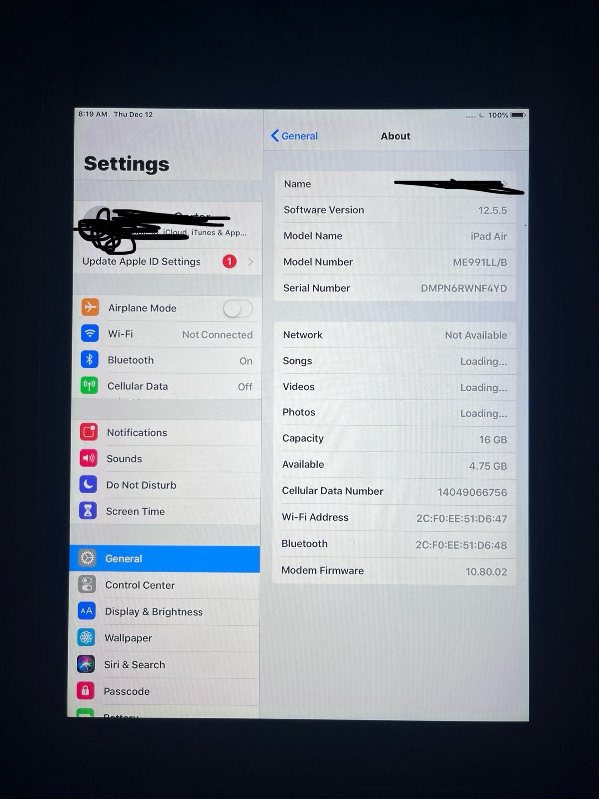 Macbook (2015, 250GB 16GB RAM) + iPad