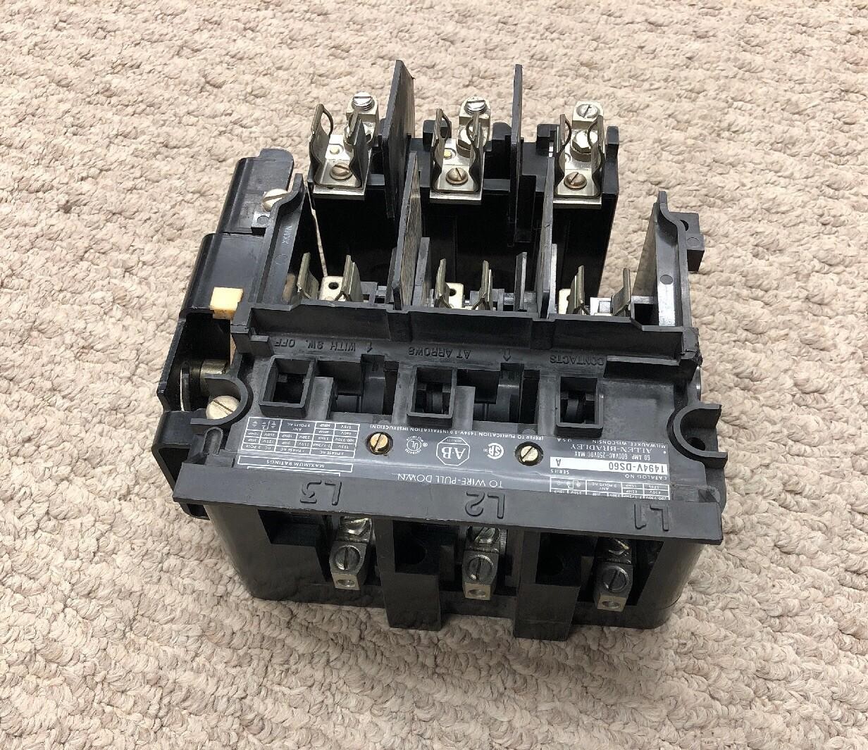 Allen Bradley 1494V-DS60 1494V-FS60 60 Amp Disconnect Switch