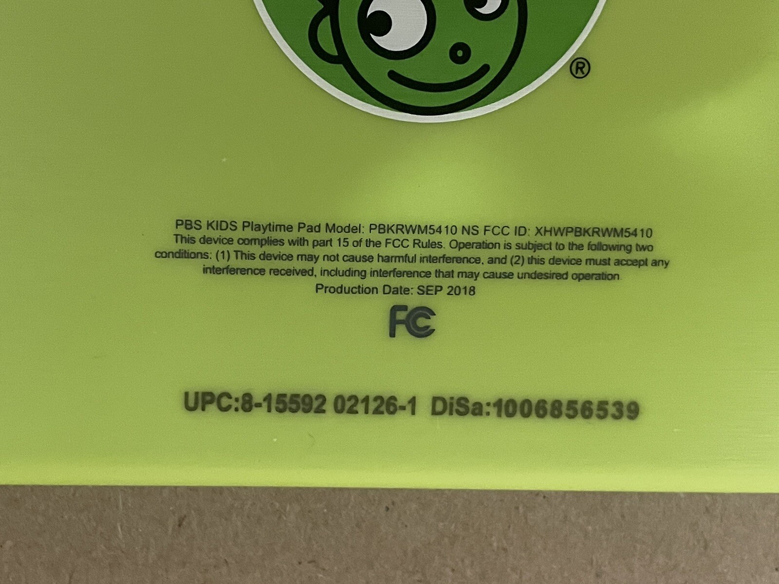 Ematic Pbs Kids PBKRWM5410 Playtime Pad 7 Inch HD Kids Tablet Green – Untested