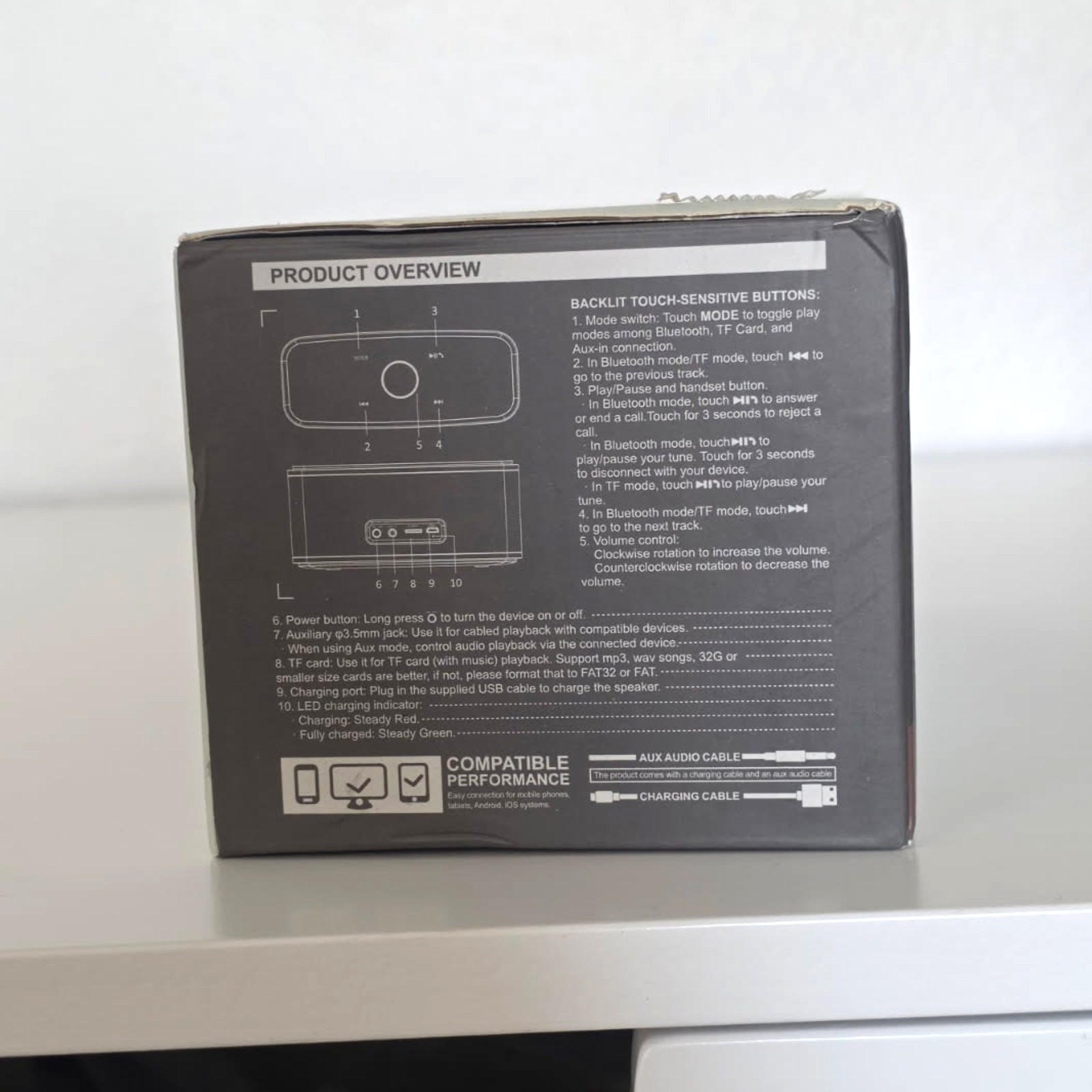 DOSS Touch Wireless Bluetooth Portable Speaker | New in Box