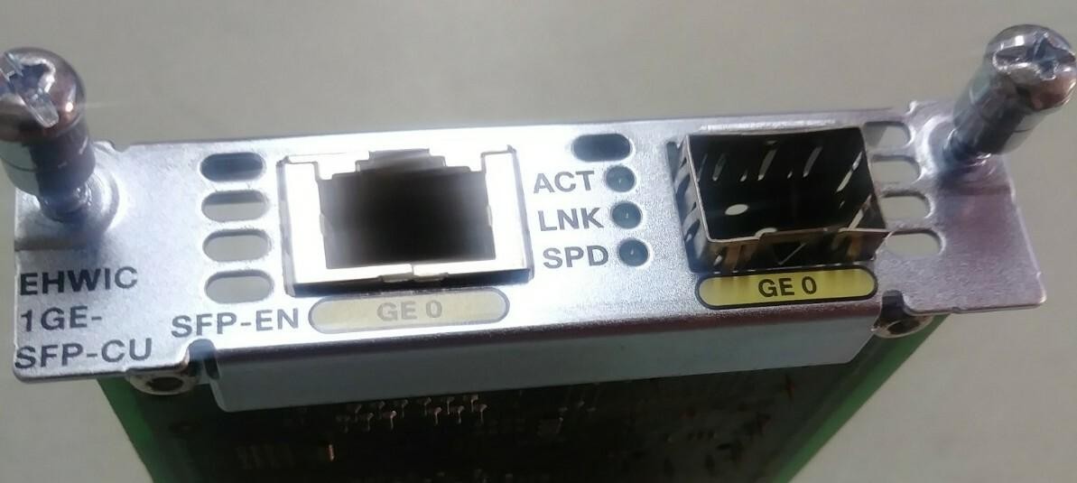 Cisco EHWIC-1GE-SFP-CU 1-Port Gigabit Ethernet Enhanced Network Card