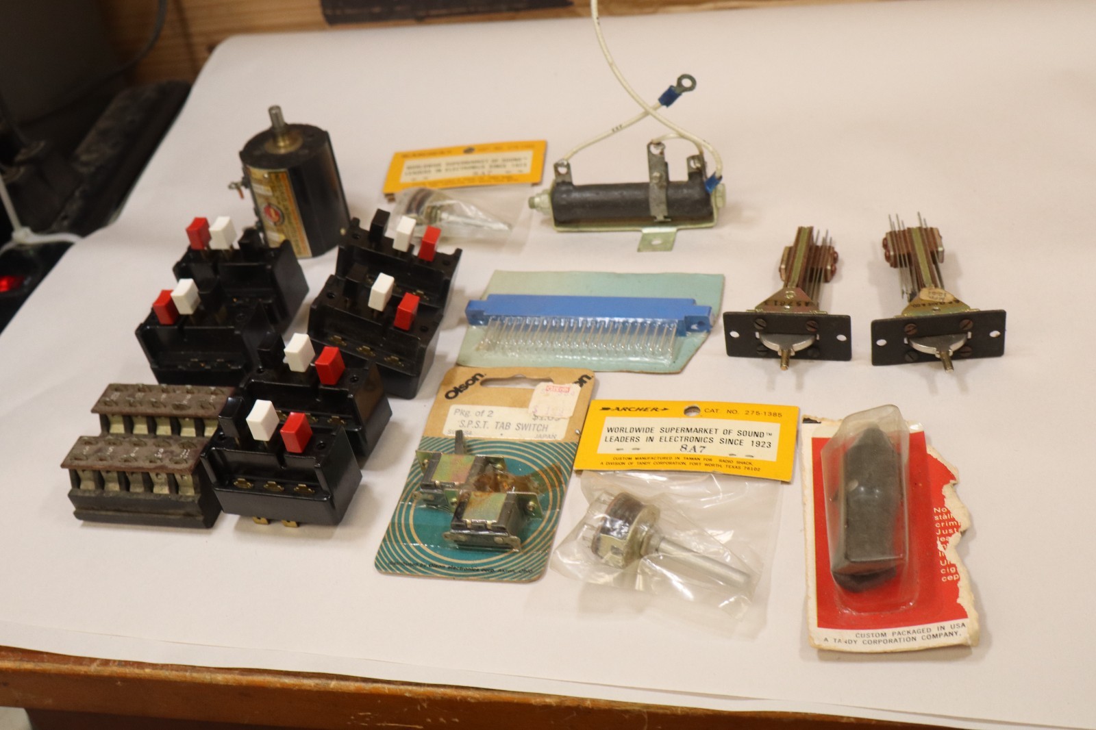 Misc Electronics components switches potentiometers