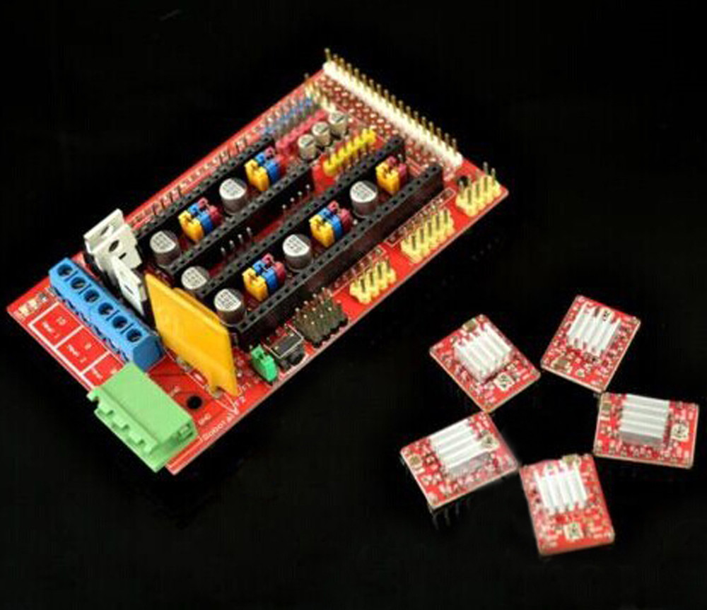 3D printer kit RAMPS 1.4 + Mega 2560 + 5pcs A4988 + LCD 2004 RepRap Prusa i3 HSG