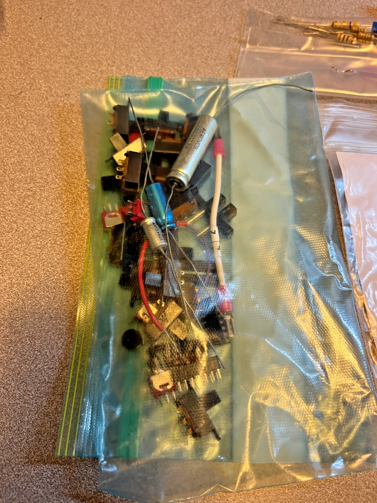 Box of Miscellaneous Electronic Components Mixed Lot from closed ITT Tech School