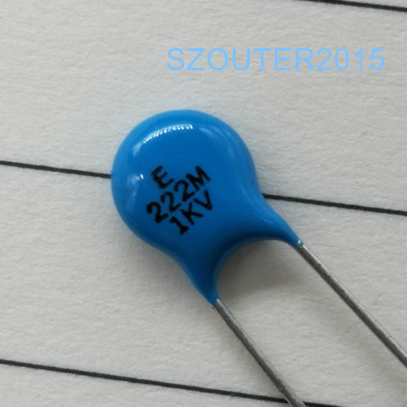 20PCS 1KV222M 1000V 2.2NF High Voltage Ceramic Disc Capacitors 2200PF 1000V NEW