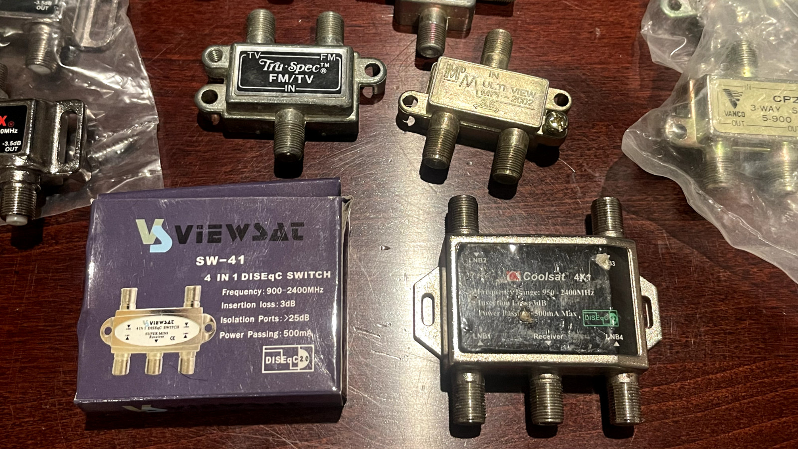 Video, TV, Satellite, Coax – Splitters – Adapters – 75/300 Parts Mega Bundle