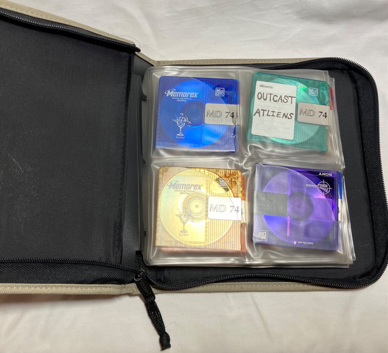 Lot of 23 Memorex/sony Mini Discs – pre-recorded, rap rock, soundtrack, Prince