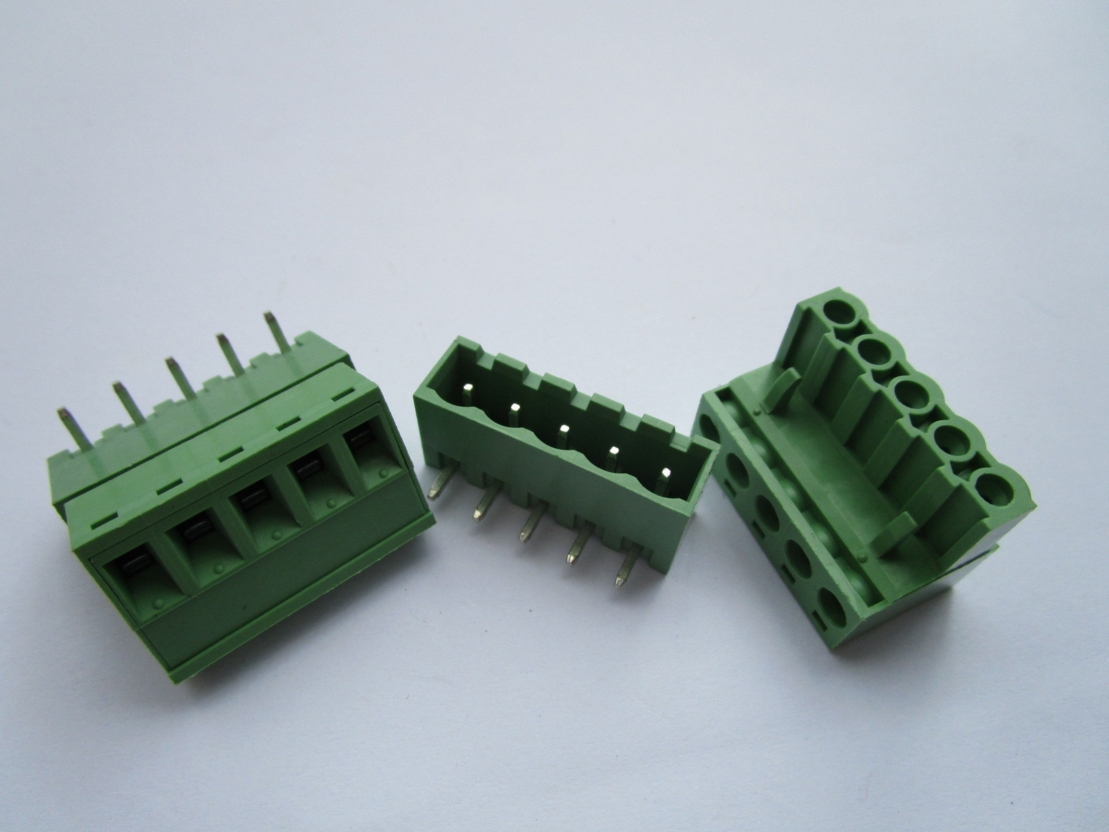 20 pcs 5.08mm Close Angle 5pin Screw Terminal Block Connector Pluggable Type New