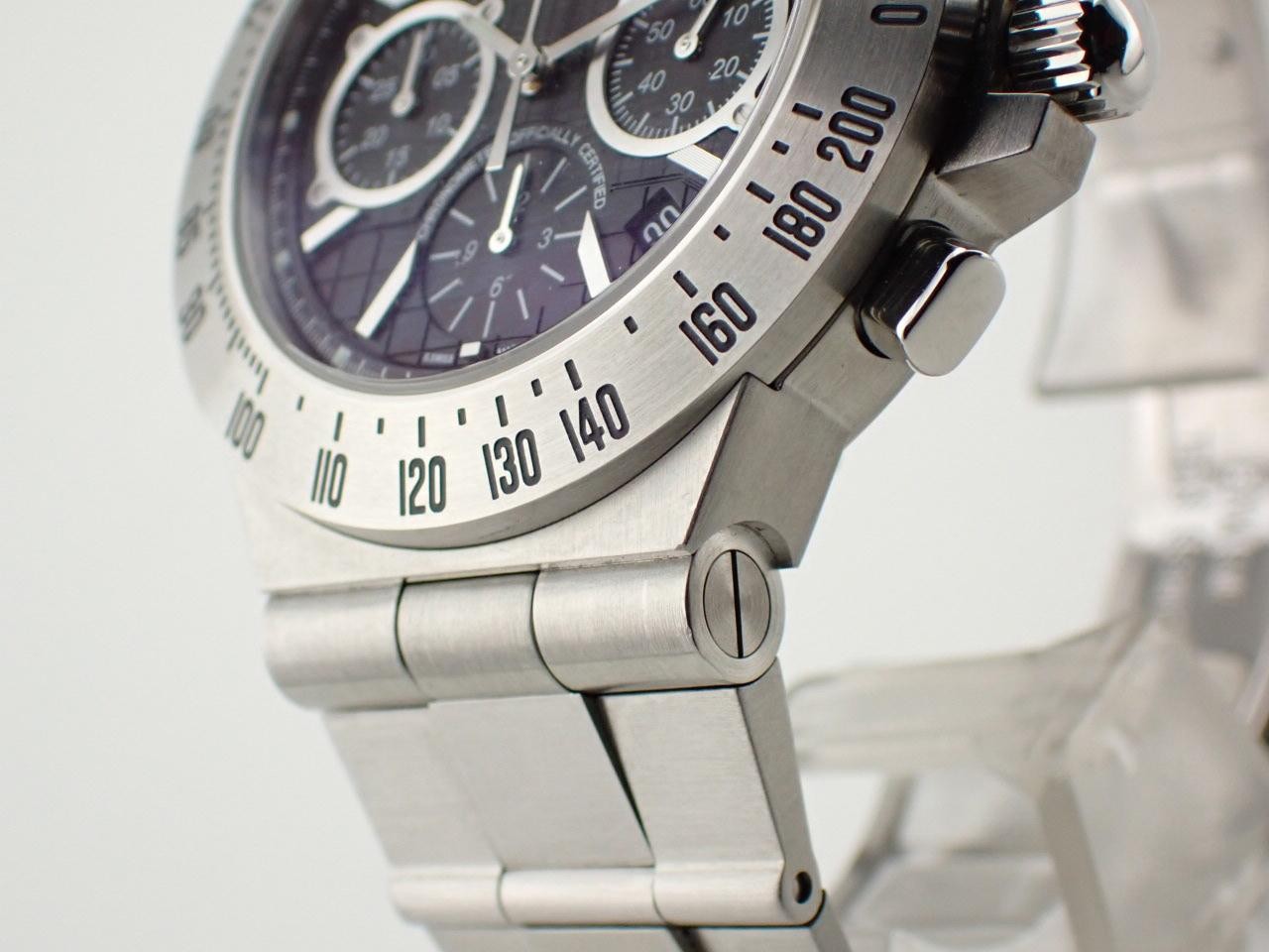 Bvlgari Watch Diagono Chronograph Tachymetric Black Silver SS 40mm CH40SSDTA Men