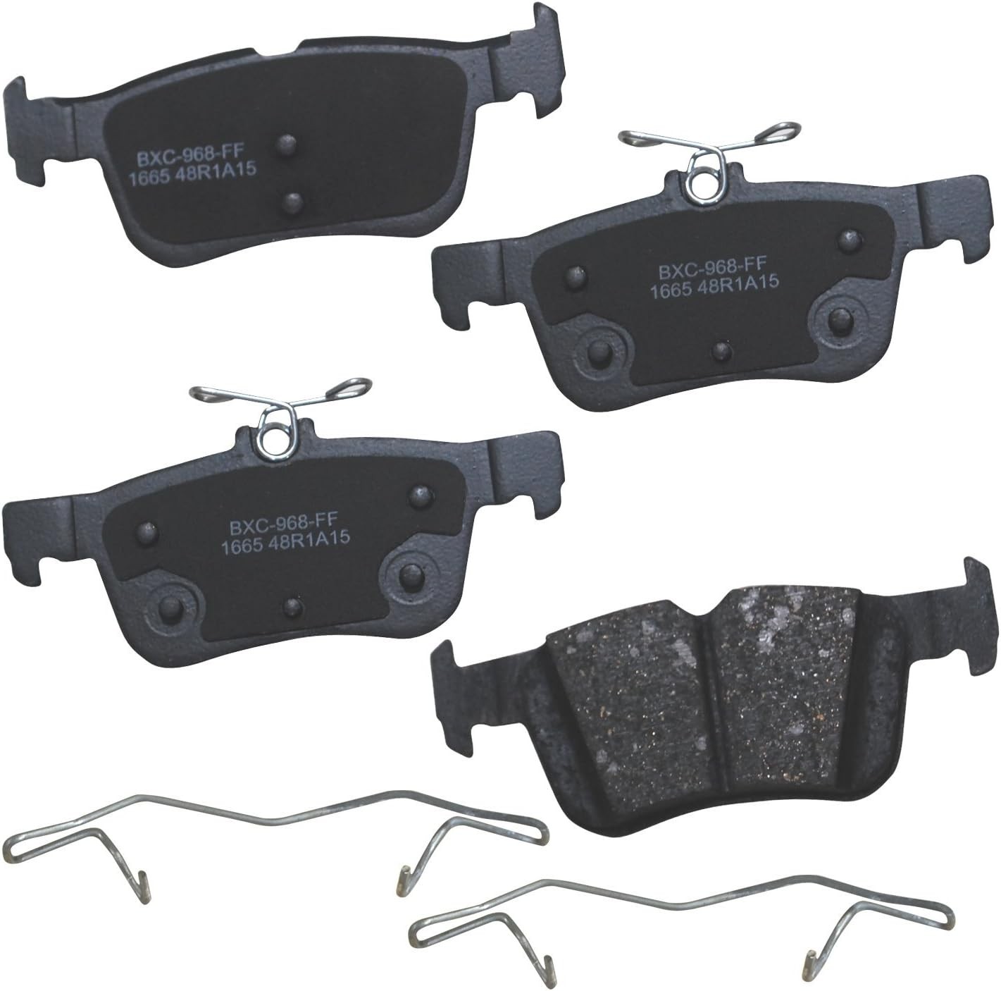 Bendix Premium SBC1665 Ceramic Rear Brake Pads for Ford Fusion 2016-2013, Lincol