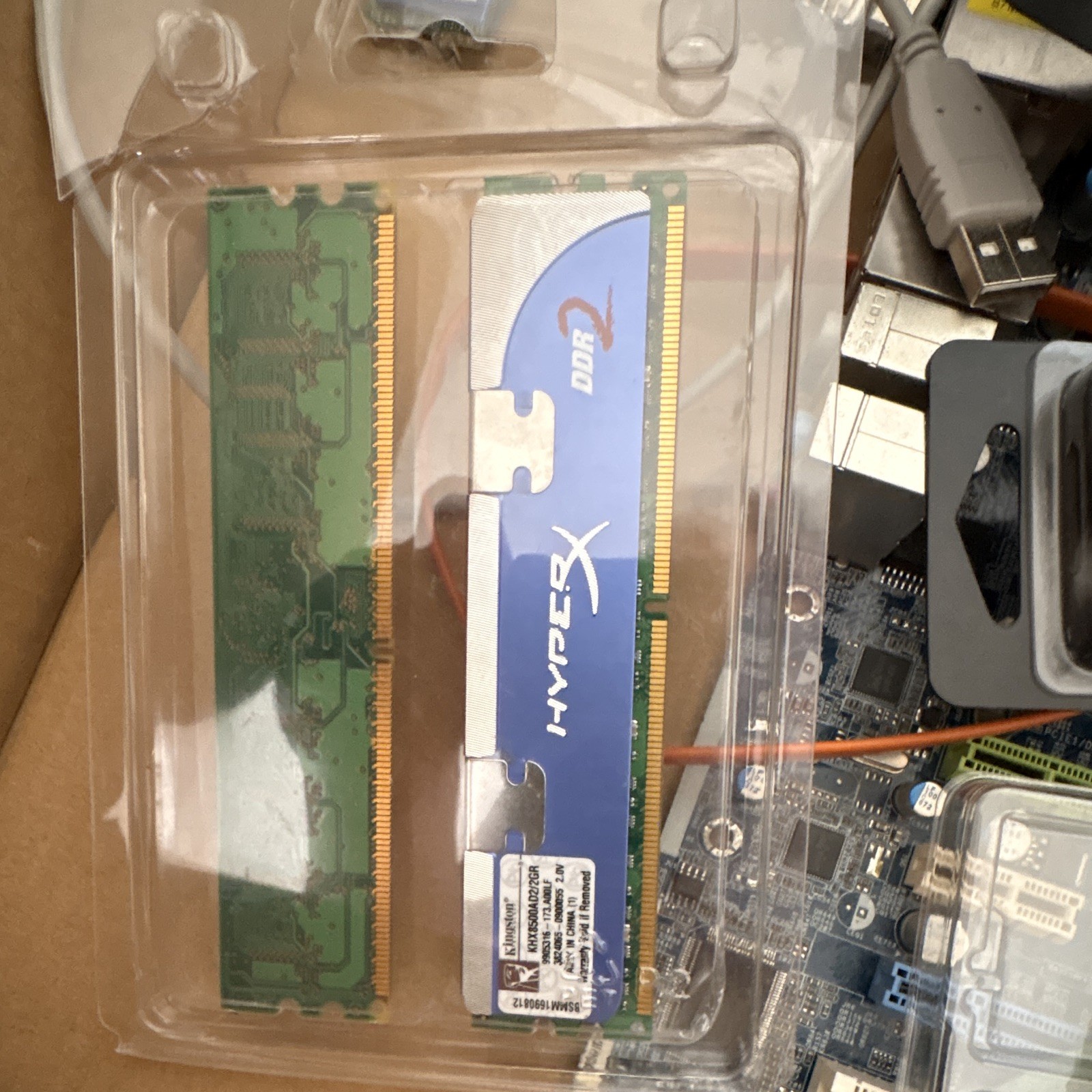 Untested, “As Is” ASRock P45R2000-WiFi Motherboard DDR2 or 3? RAM Scrap