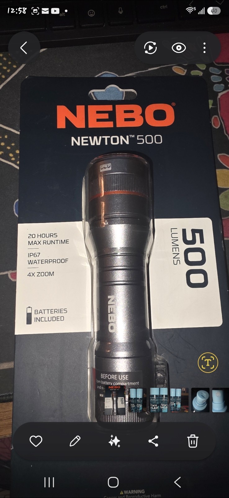 NEBO products (price for each item) no bundle deal