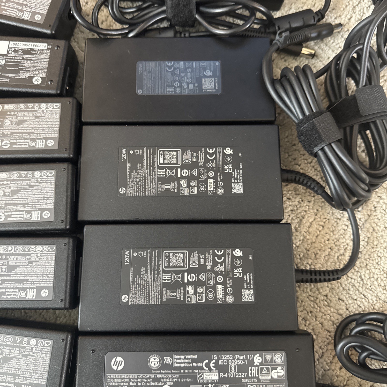 Lot of 39 HP AC Adapters. Multiple Models. Some Used Some New. Listing Untested