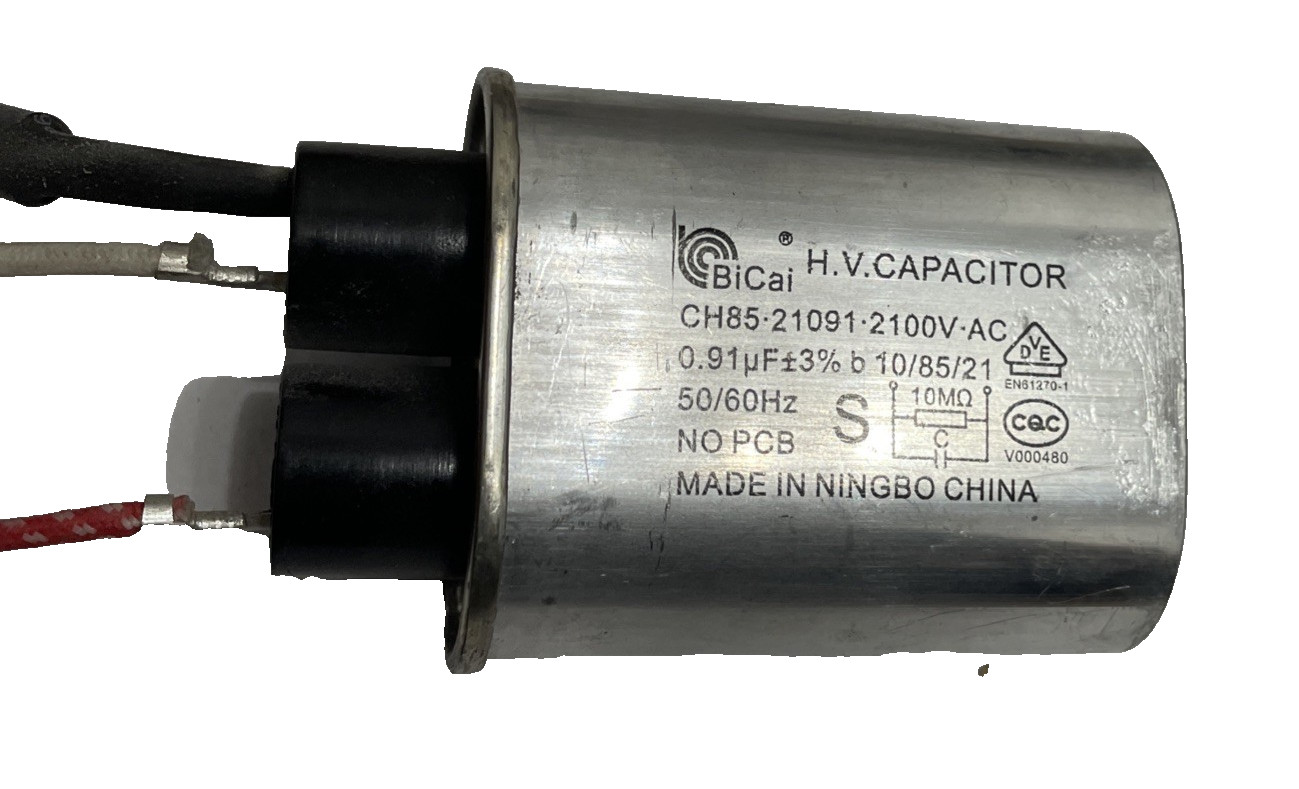 BiCai CH85 Microwave High Voltage Capacitor 0.91uF 2100V AC Perfect condition