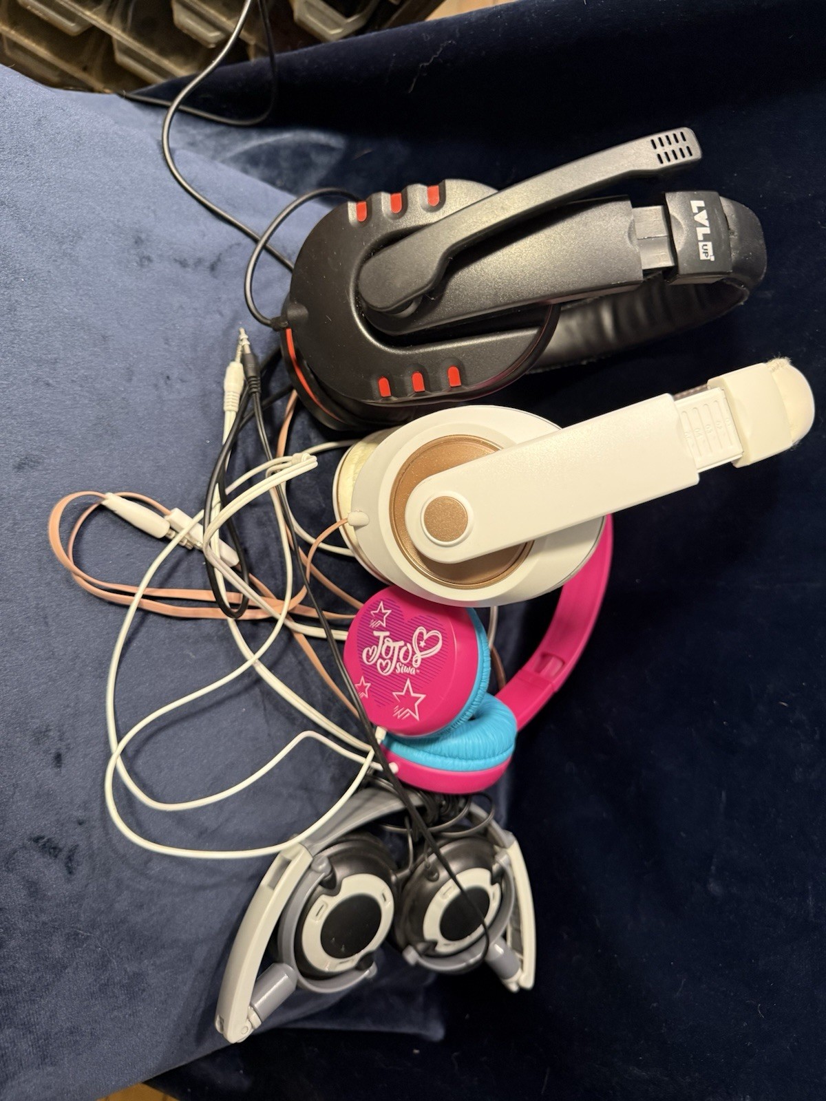 LVT Mixed Lot Wired Headphones/Headsets – Multiple, Various Colors, Over-Ear