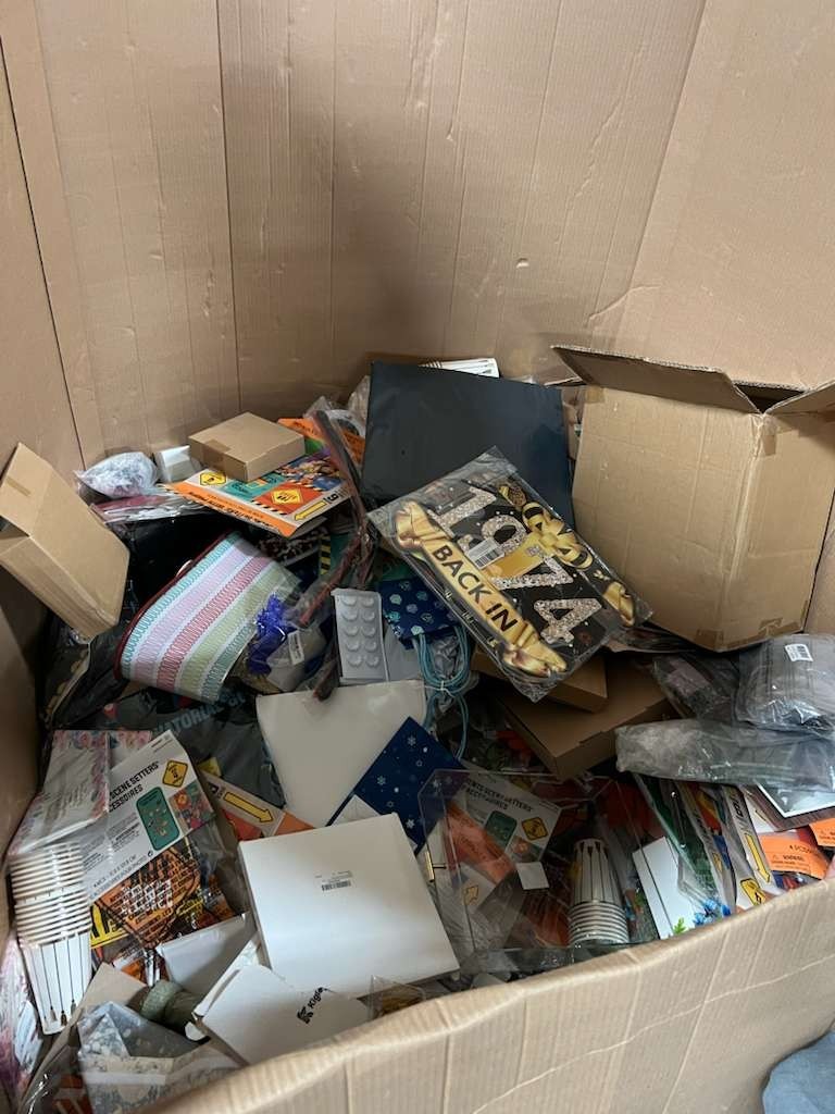 30 or More Pieces “BOX’O CRAP” Suprise Box Lot – All Brand New Small Items – FUN