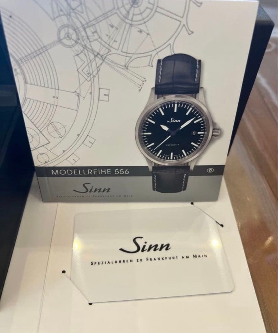 Sinn Watch 556 Automatic Watch with Leather Strap Stainless Steel Men’s w/Box