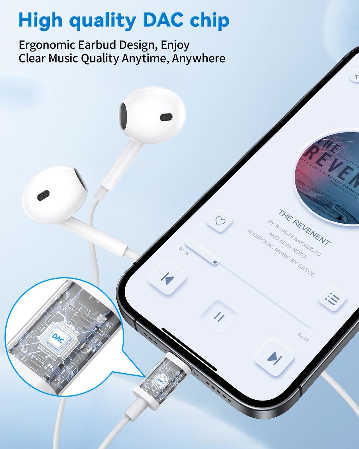 2 Packs USB C Wired Headphones for iPhone 16/15 Pro Max Plus, Type C Earbuds