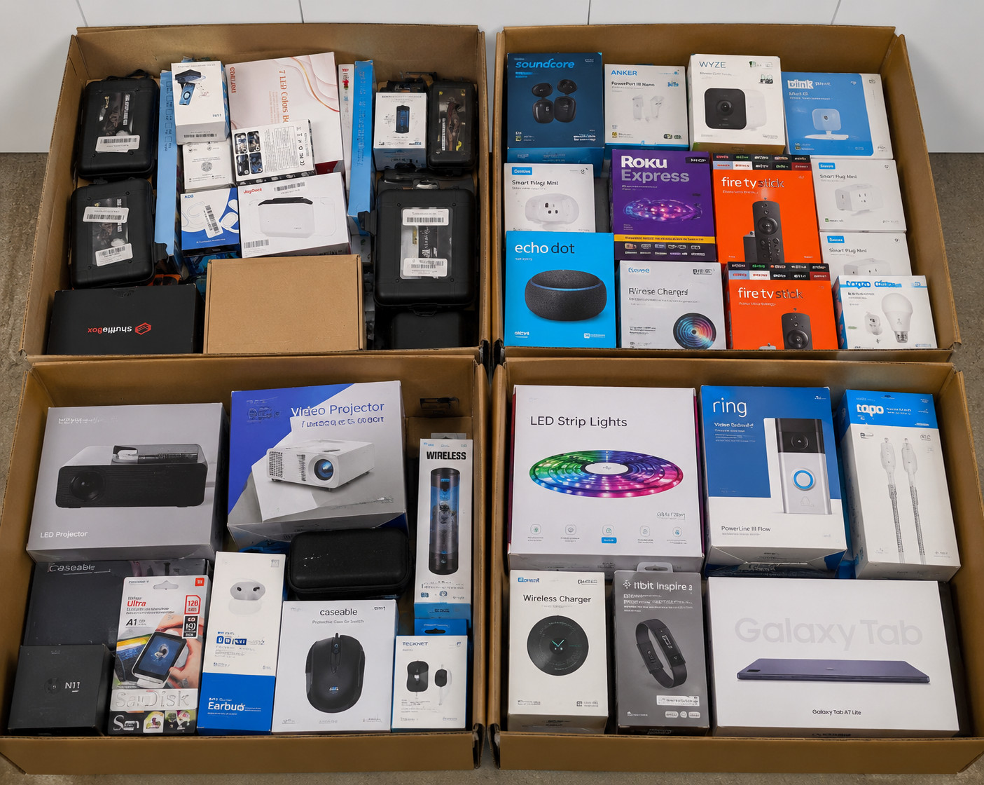 Brand New Overstock Retail Goods- Small Electronics, HomeGoods, Accessories