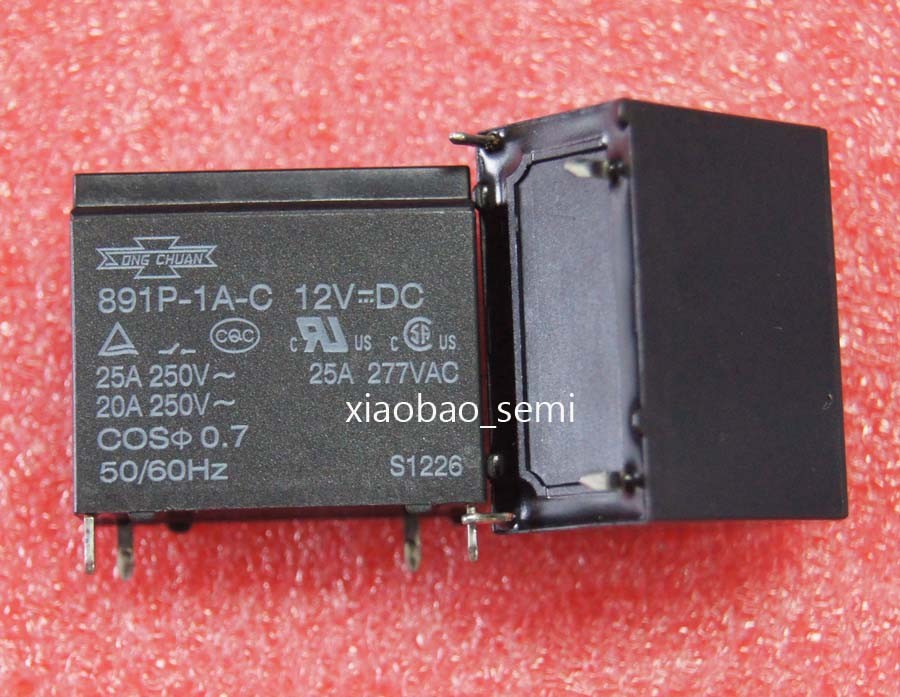 10PCS ORIGINAL 891P-1A-C 12VDC SONGCHUAN Relay 4PINS