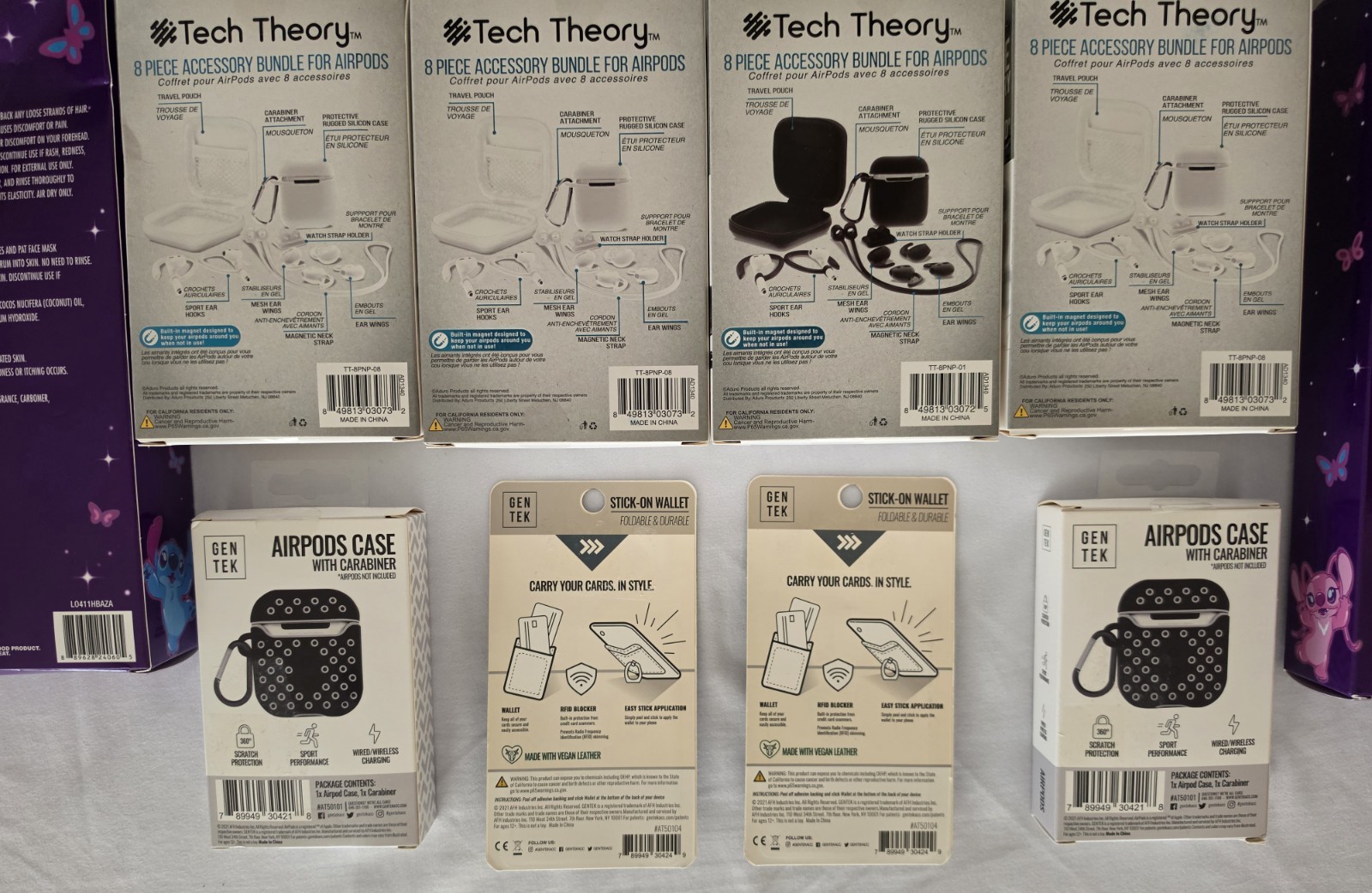 Lot of 15 New Items Cell Accessories Airpod Cases