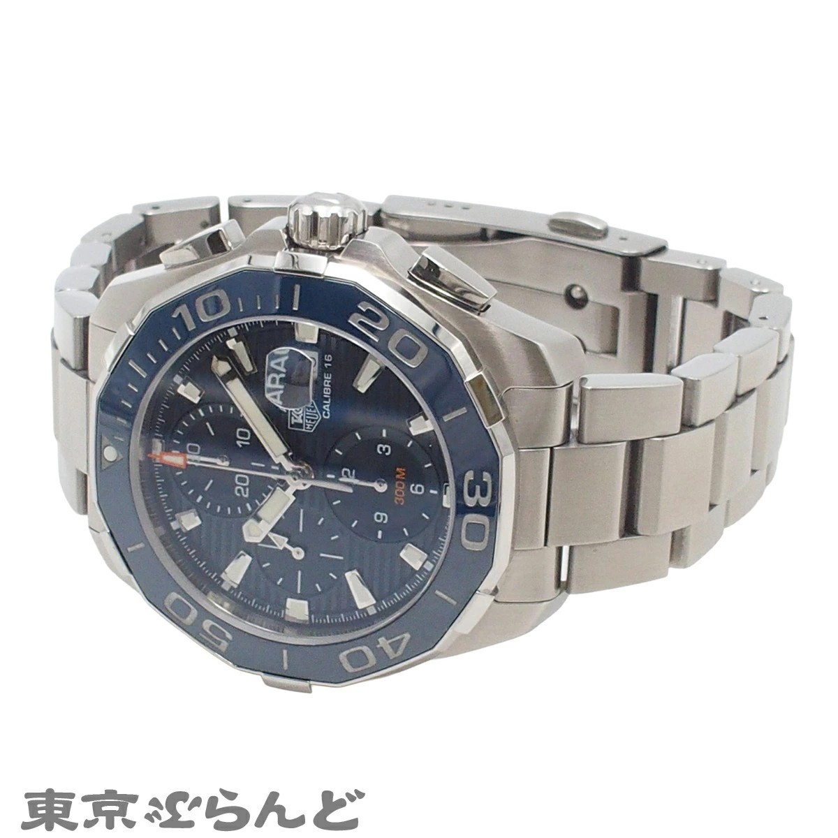 TAG Heuer Watch Aquaracer Chronograph Caliber 16 Men’s Automatic SS Blue
