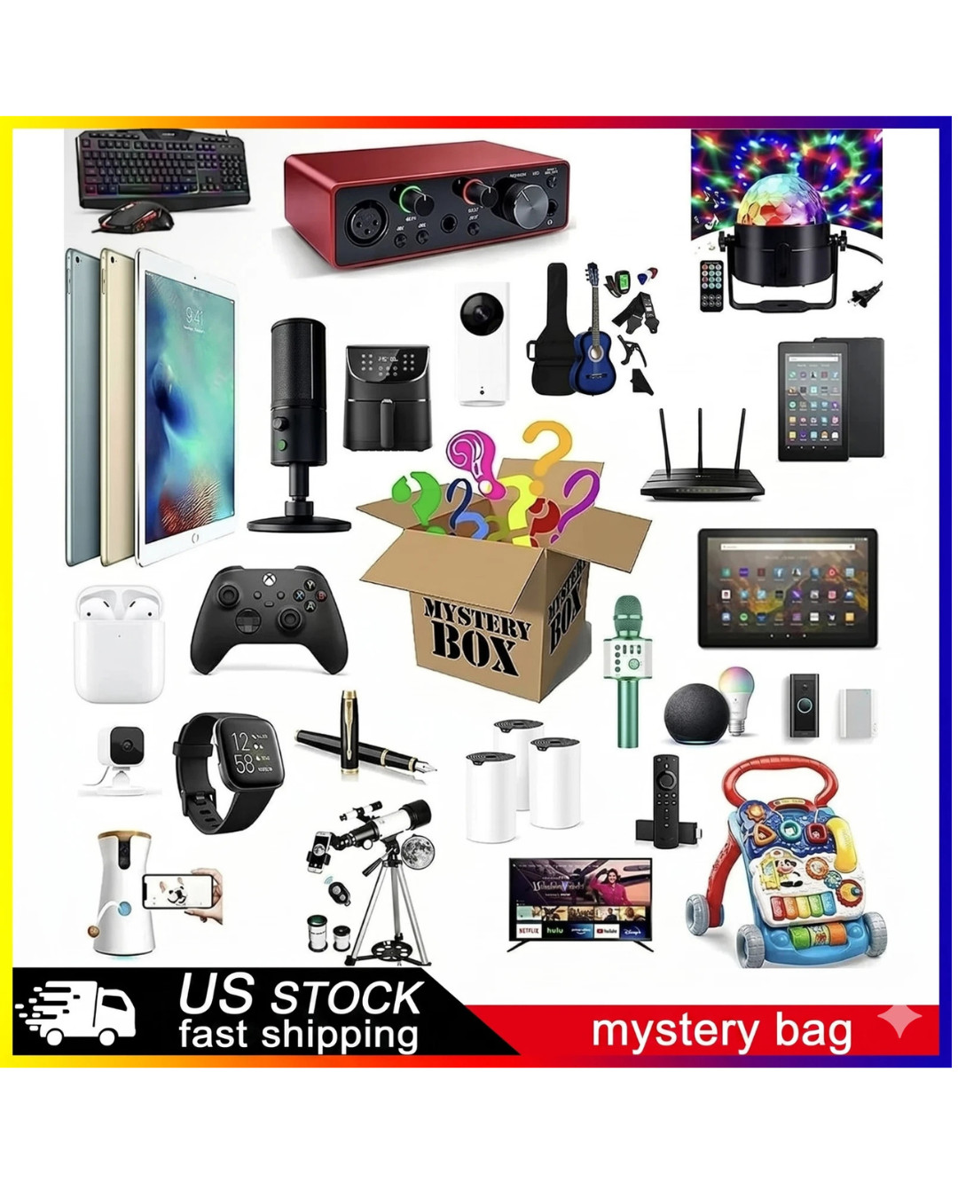 Mystery Box Mixed Lot Electronics Home Goods Daily Essentials Surprise AMAZON