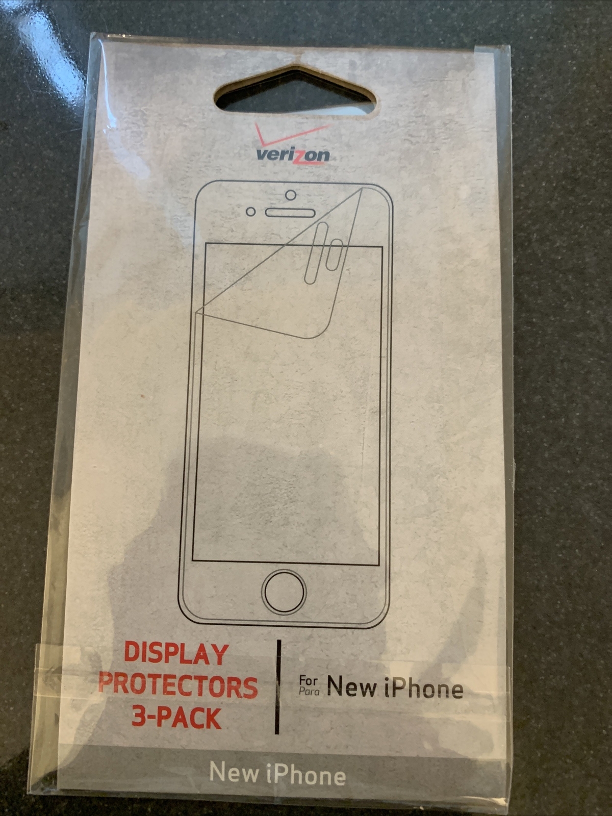 Verizon Display Protectors 3-pack For New iPhone 5/5s- New in Pack