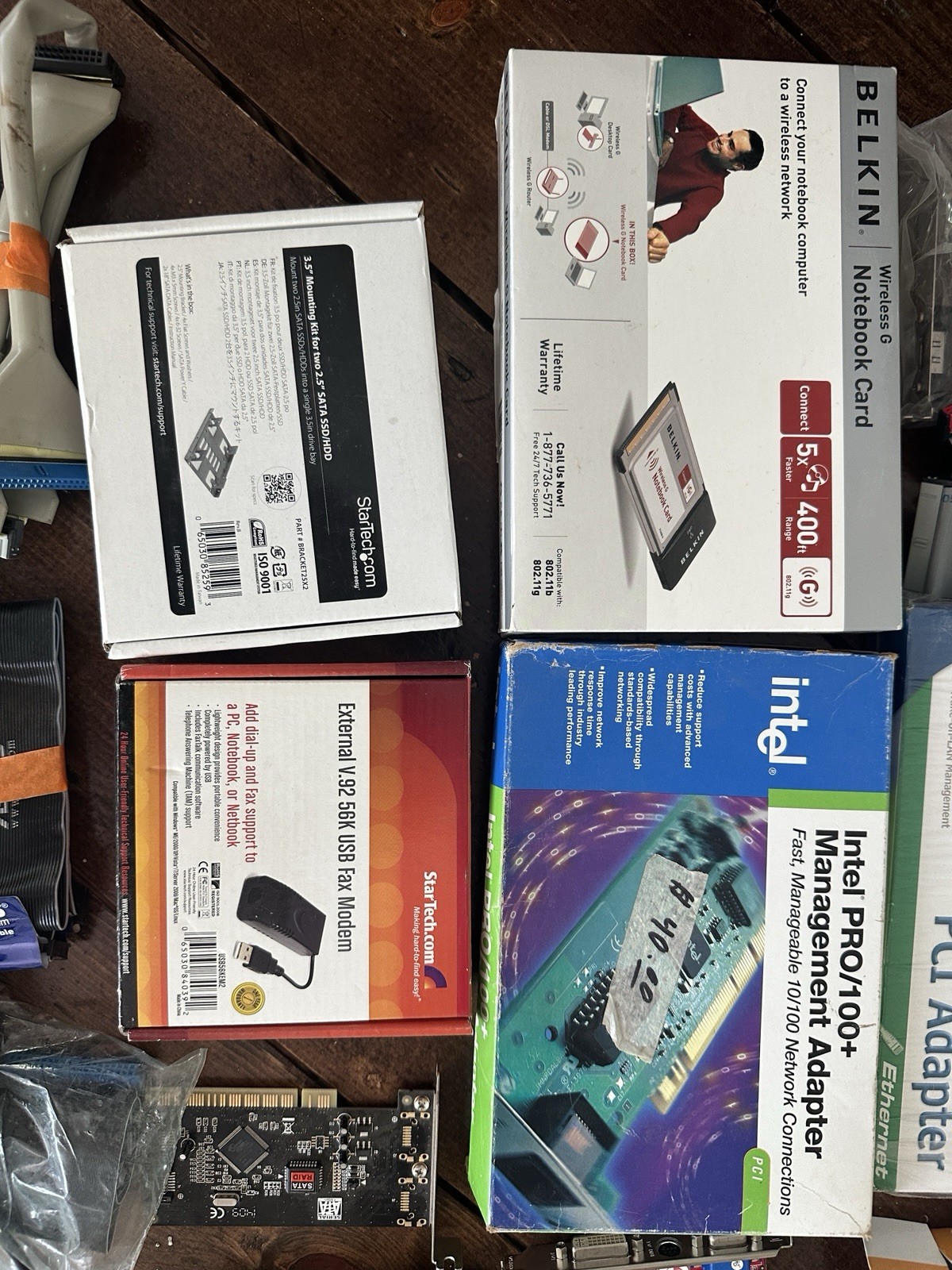 Intel PRO/100+ Mgmt Adapter Mixed Lot Belkin D-Link NETGEAR Ethernet/Wireless