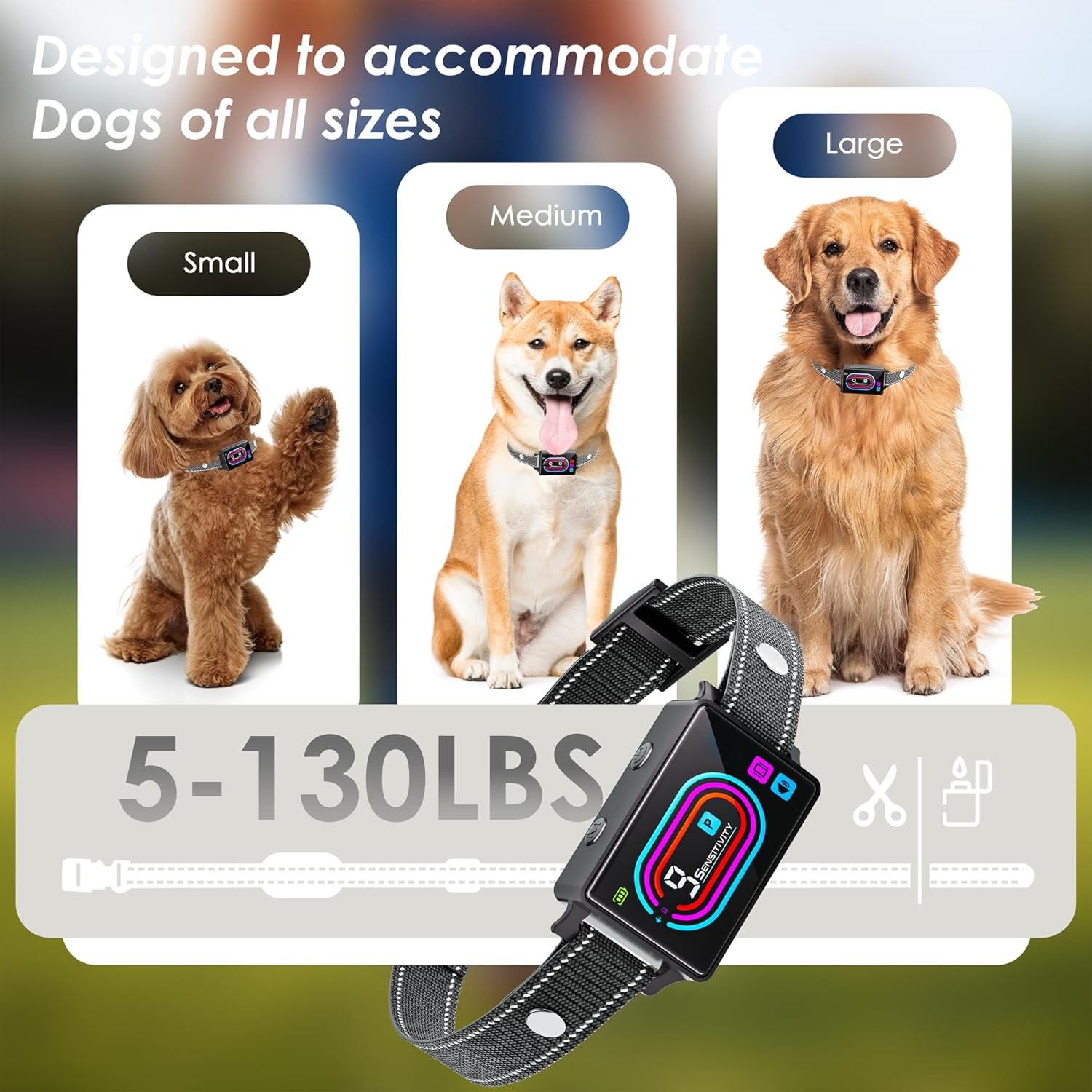 Dog Bark Collar 2 Pack, 2025 Smart Bark Collar for Dogs Large Medium Small