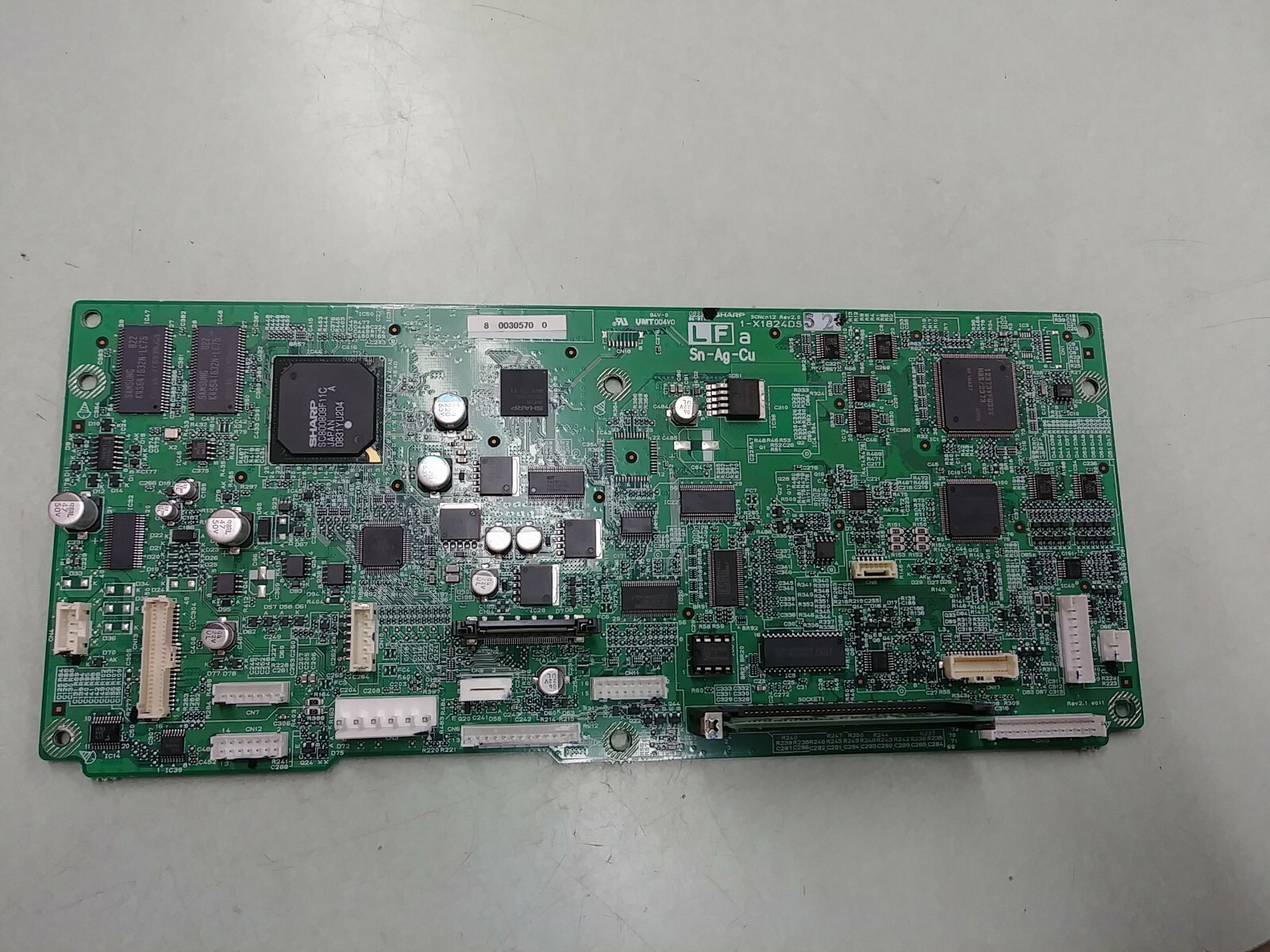 Sharp SCNcnt2 Rev 2.0 PRINTED CIRCUIT Board 1-X1824DS52 With Flash Memory