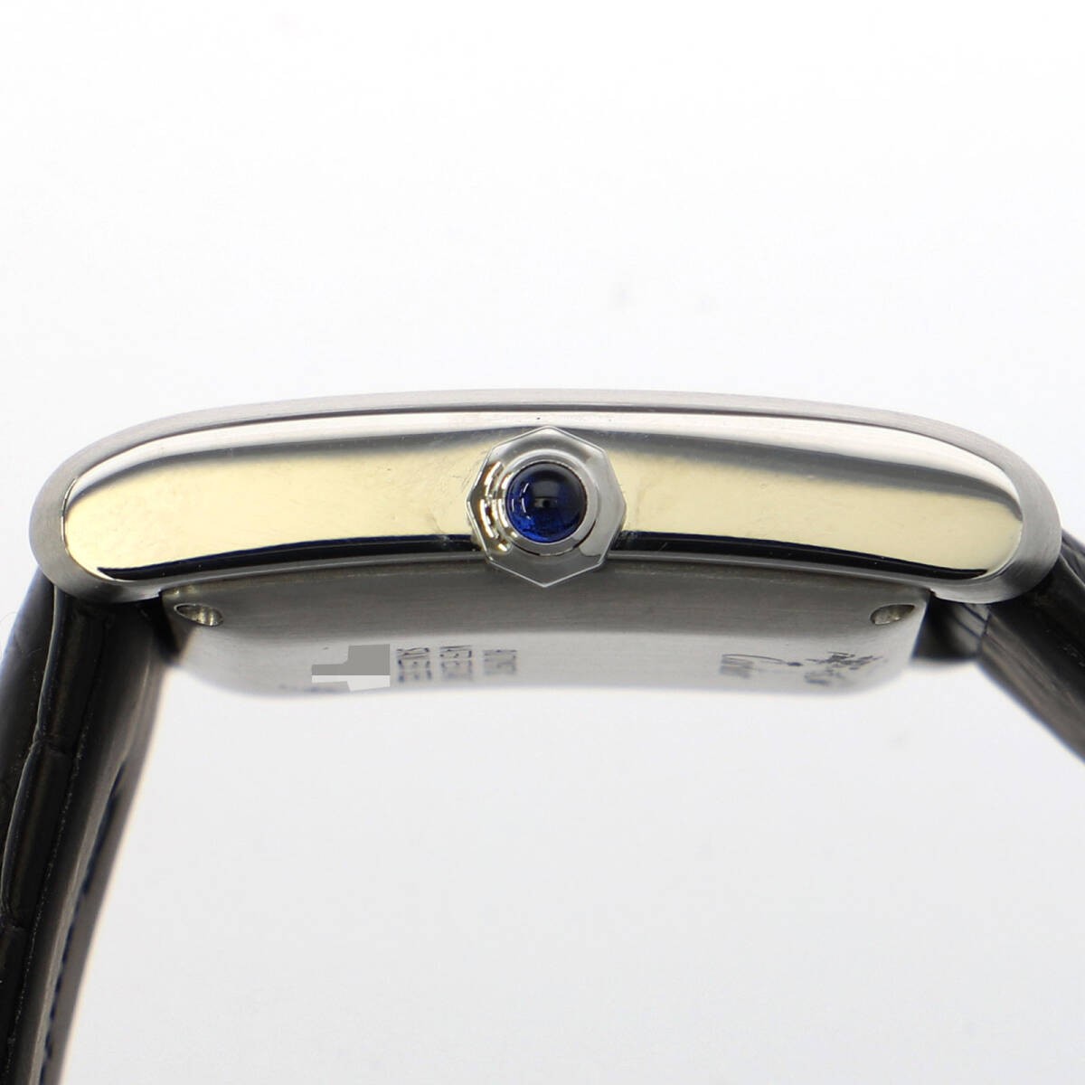 CARTIER W51002Q3 Tank Francaise Silver Dial SS Leather Automatic Women’s Watch