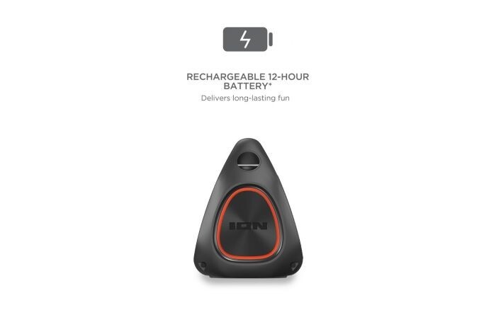 ION Water-Resistant Bluetooth®️-Enabled Stereo Boombox (Open Box, New Condition)