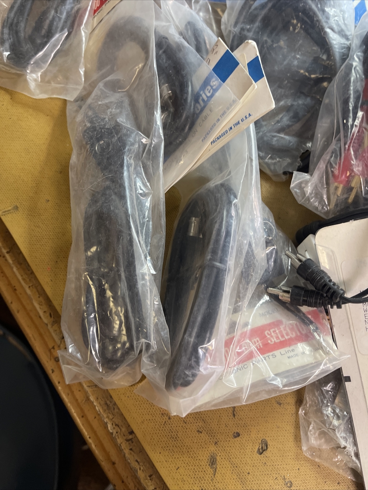 Large lot of assorted electronics cables parts etc grab bag