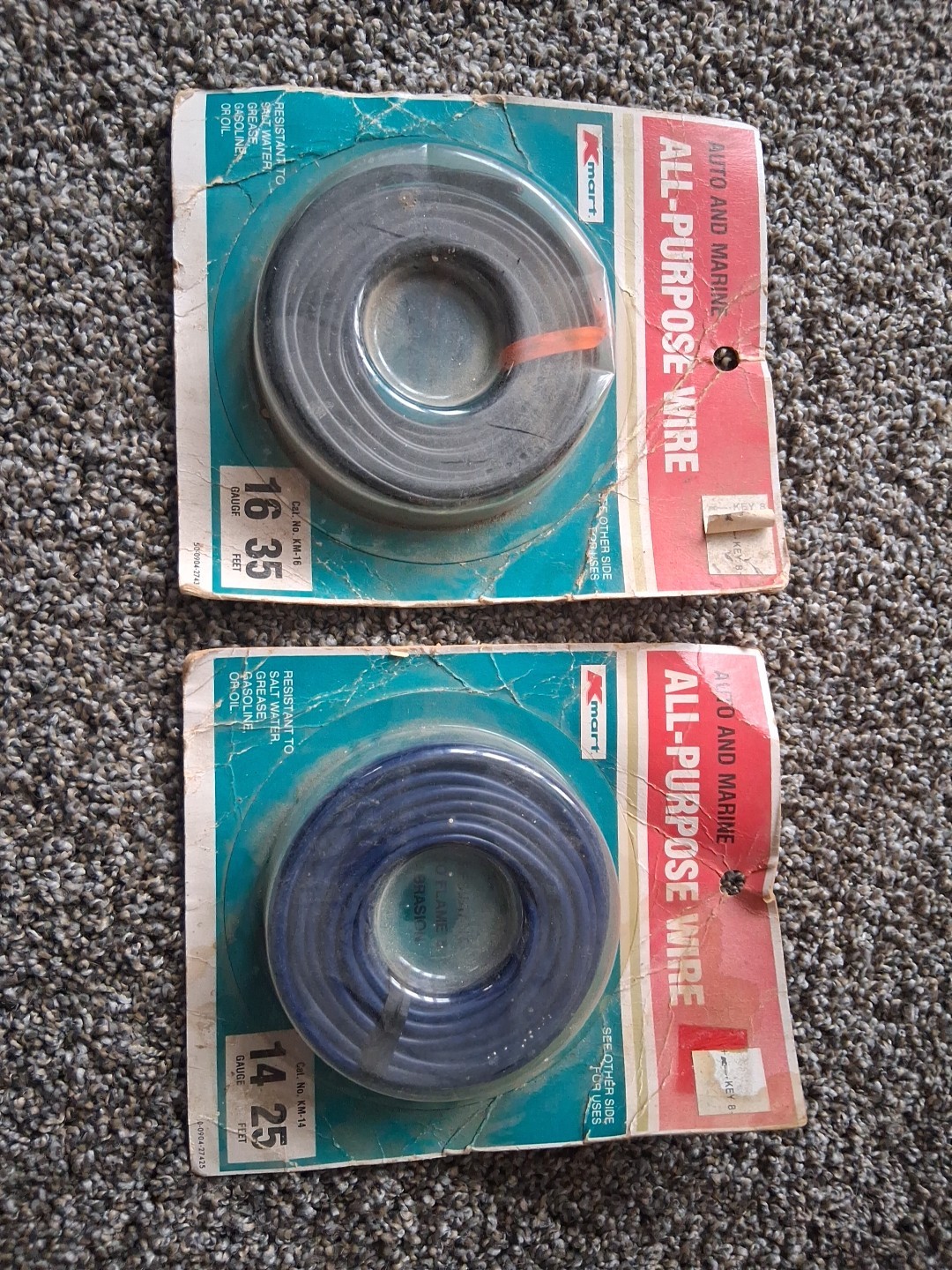 Vintage K-Mart All Purpose Wire 35′ 16 Gauge & 25′ 14 Gauge NIP