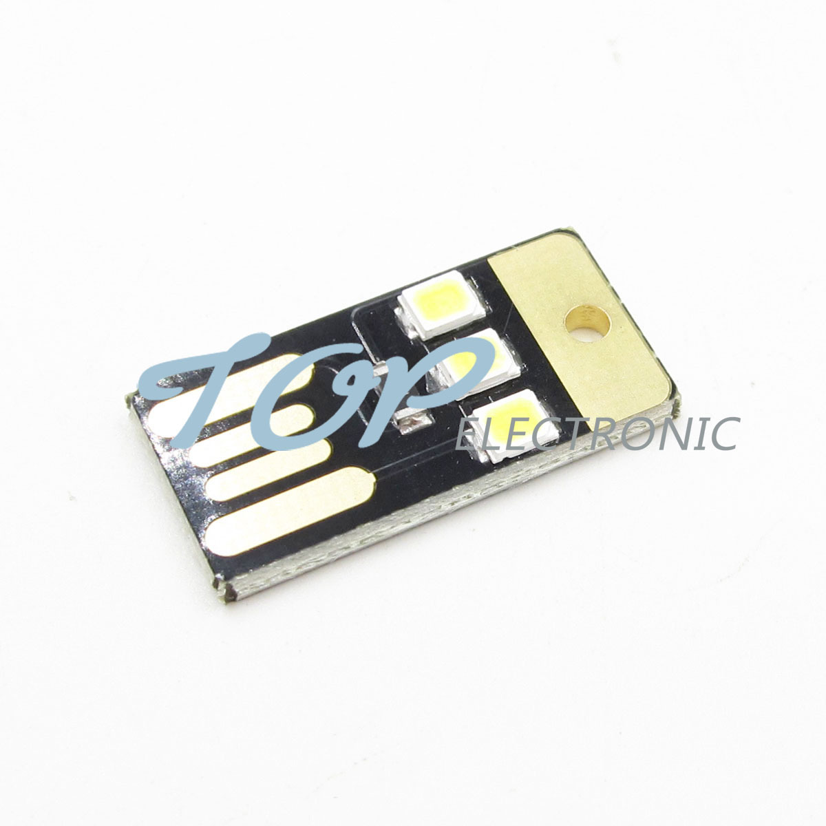 5PCS Card Lamp Bulb Led Keychain Mini LED Night Light Portable USB Power White