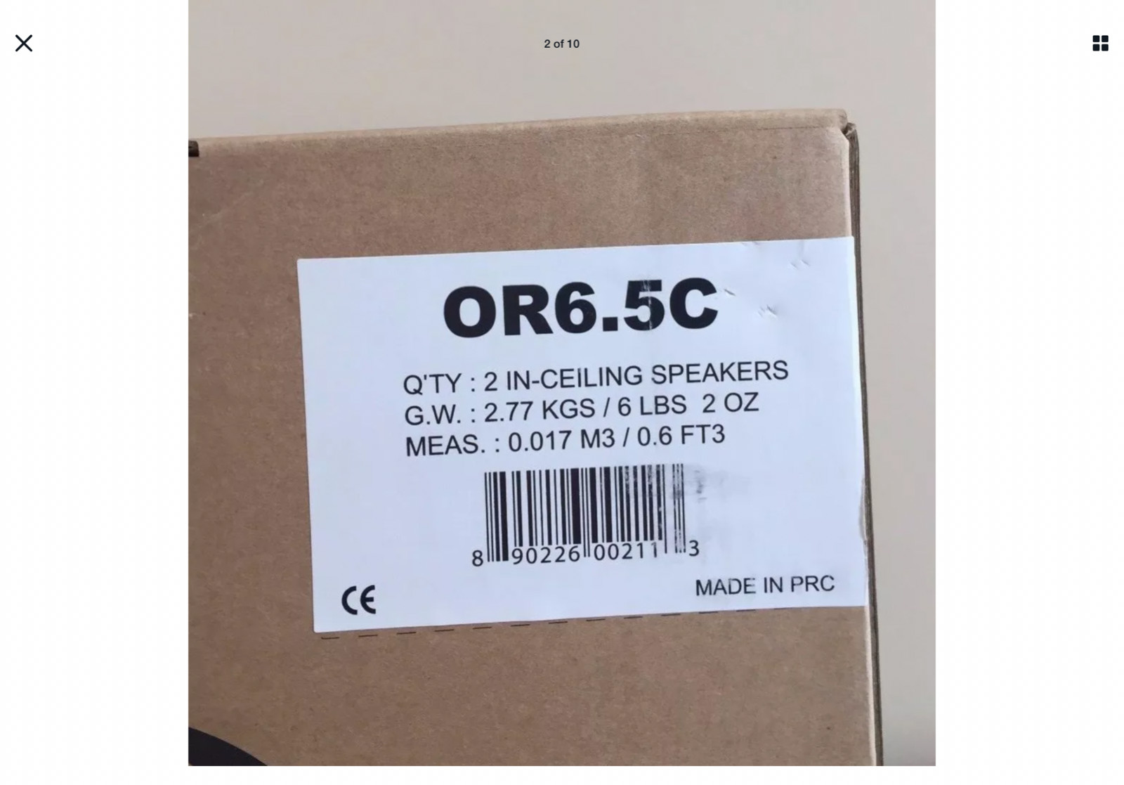 Oragon OR6.5C In Ceiling Speakers (this listing is for one pair)
