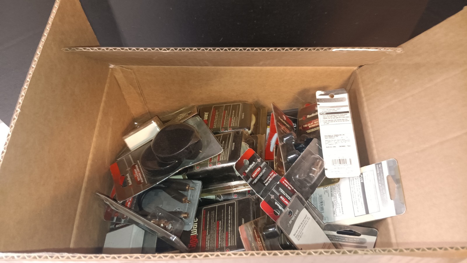 Miscellaneous Lot Of NIB GIGAWARE,RADIO SHACK 41 TOTAL SOLD FOR PARTS FREE SHIP
