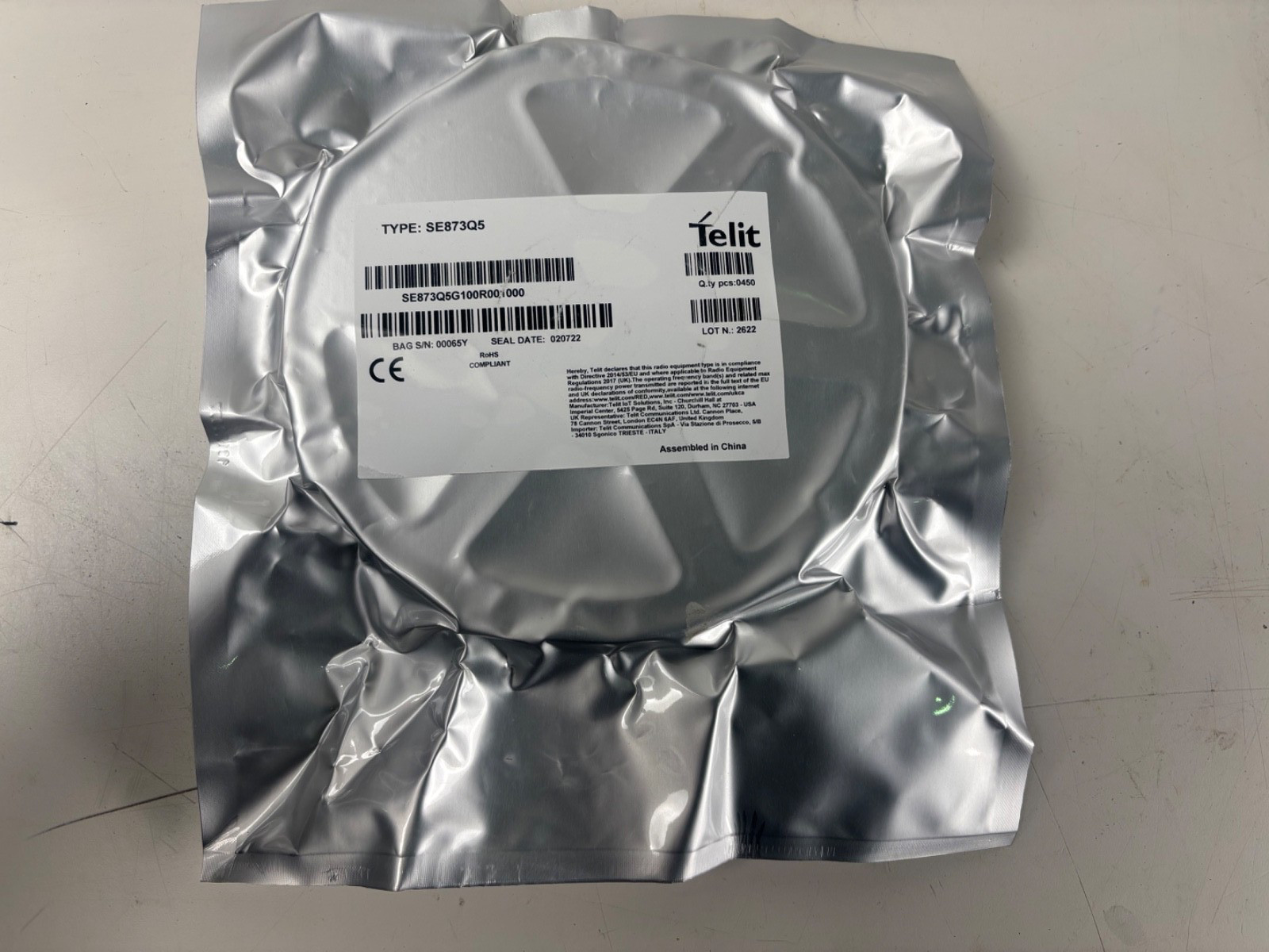 NO TARIFF Bulk Lot of 450 Genuine Telit SE873Q5 GPS/GNSS Modules