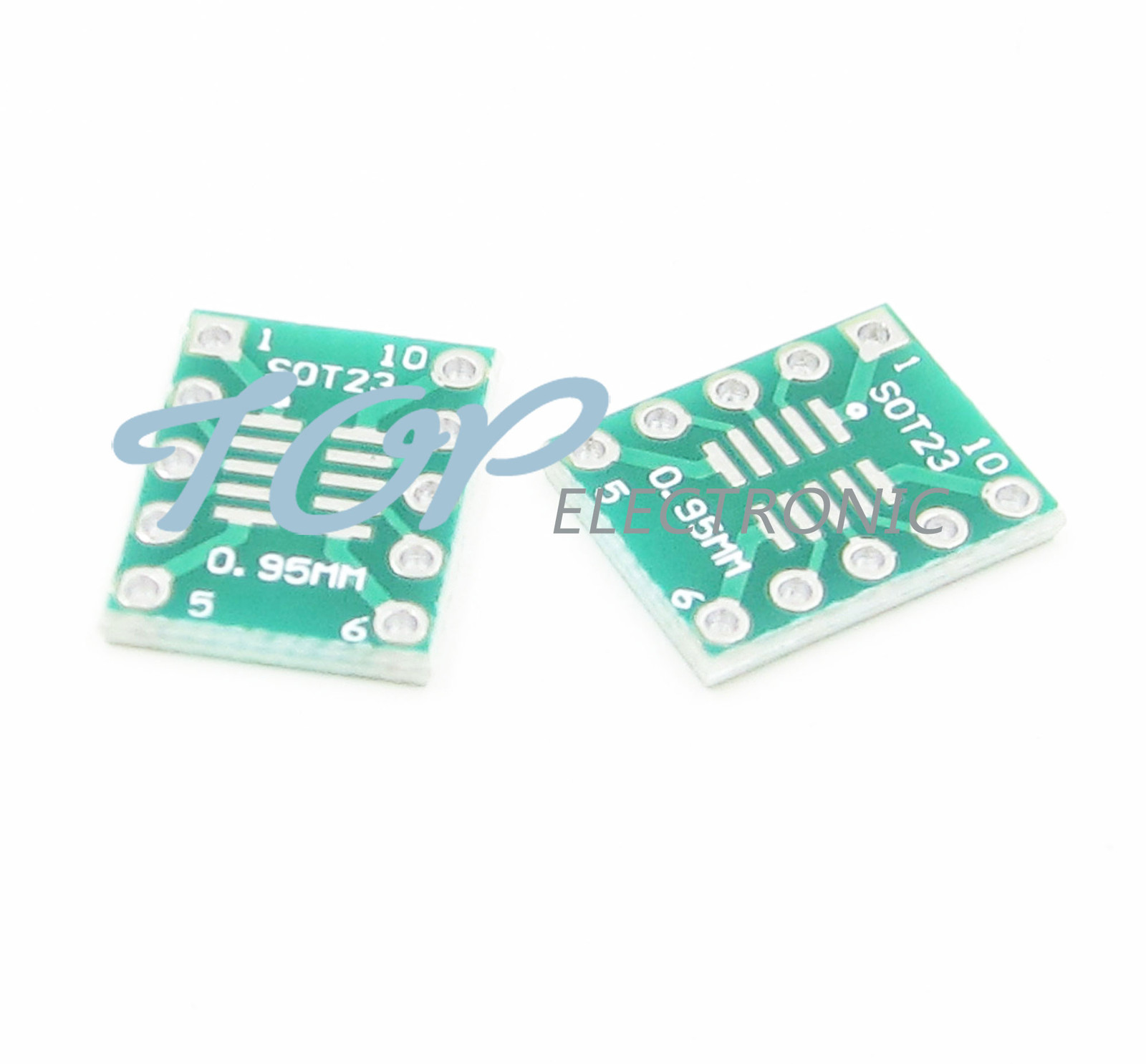 10PCS IC SOT23 SSOP10 MSOP10 UMAX to DIP 0.5/0.95mm Adapter PCB Board Converter