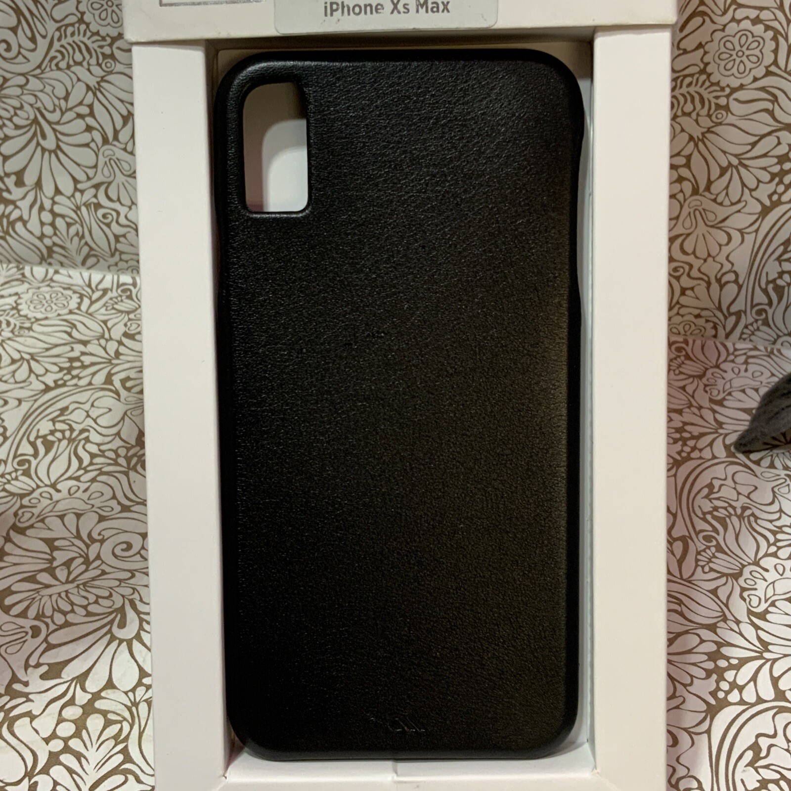 📀 Case-Mate Barely There Genuine Leather – Black IPhone XS Max