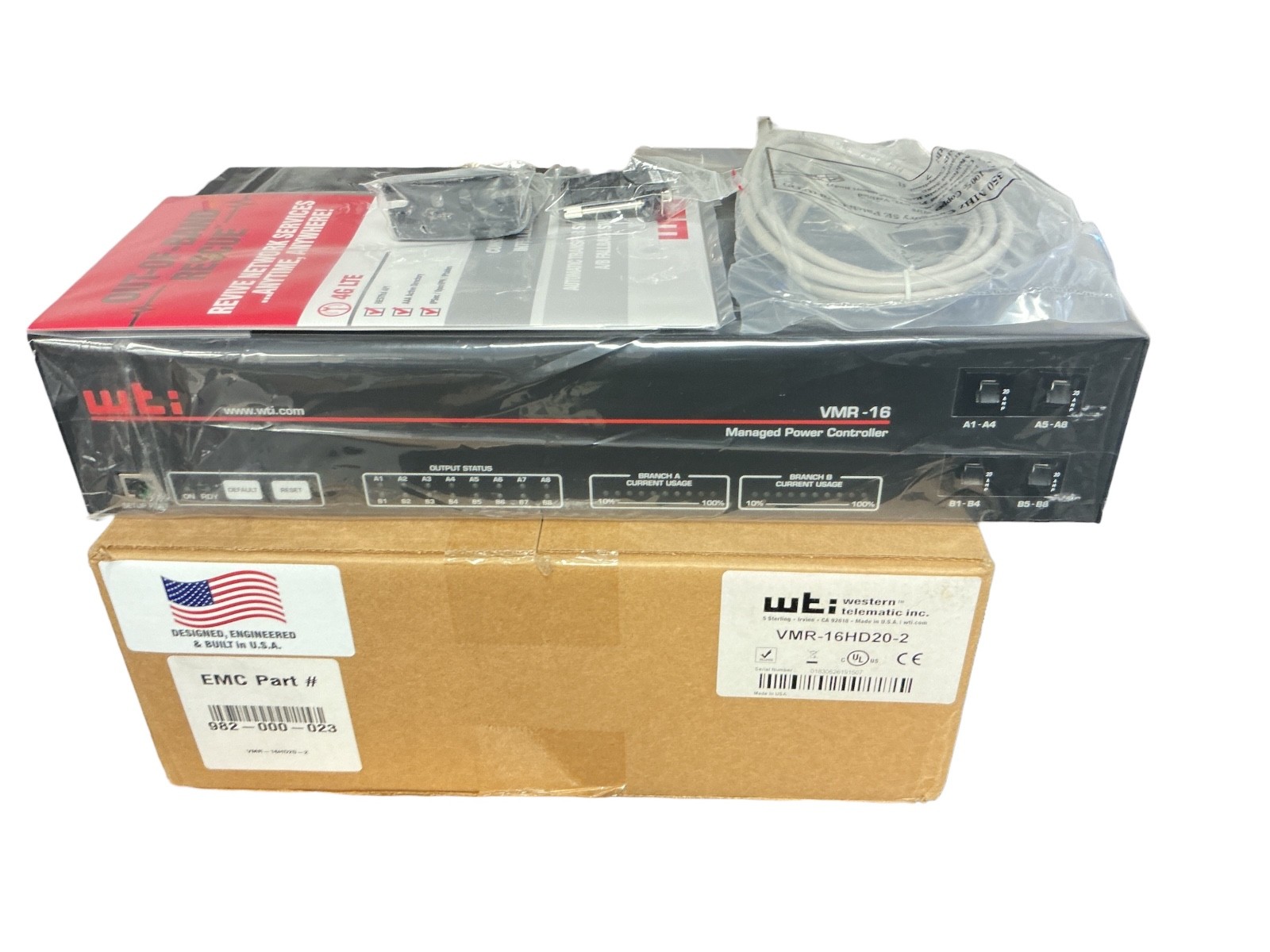 WTI VMR-16HD20-2 Managed Power Controller 16x IEC C13 Dual 20A Ethernet