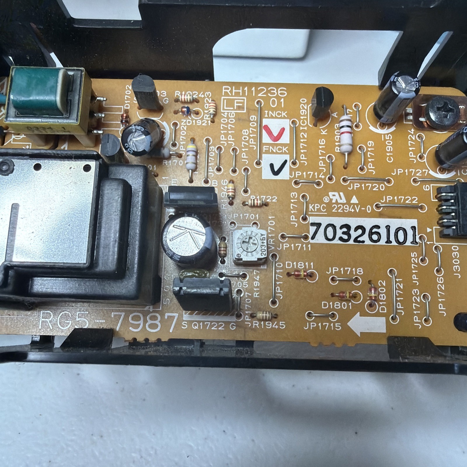 HP 5500 5550 Printer Static Discharge Board RG5-7987 RH1-1236