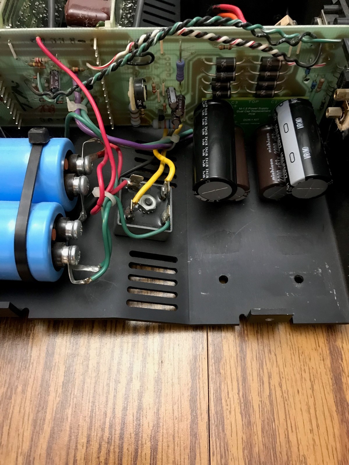 CARVER M-1.5 & PM-1.5t Dual 50/80 V Capacitor replacement PCB kit DCR-1A