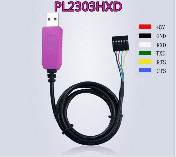 6Pin PL2303HXD USB to RS232 TTLCable module for win XP VISTA 7 8 Android OTG 6