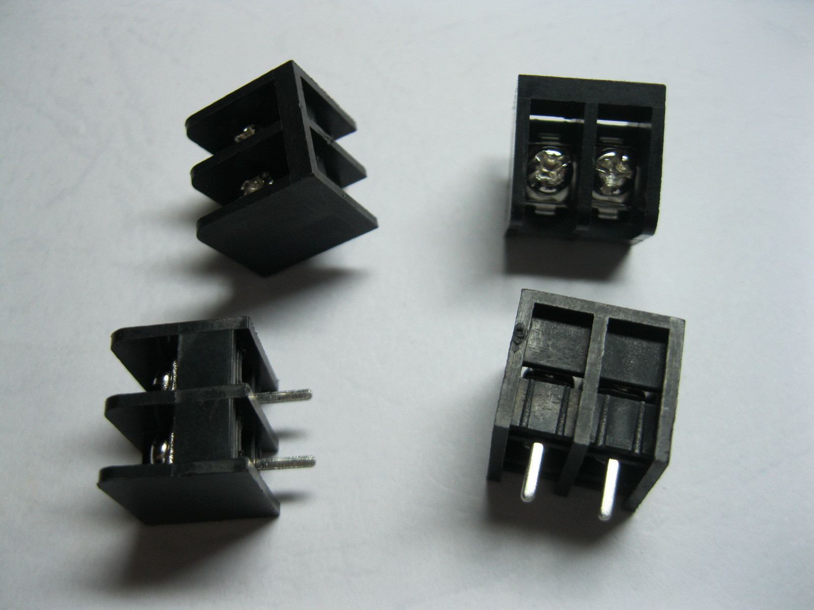 60 pcs Screw Terminal Block Connector 2 pin 8.25mm Barrier Type Black DC39B New