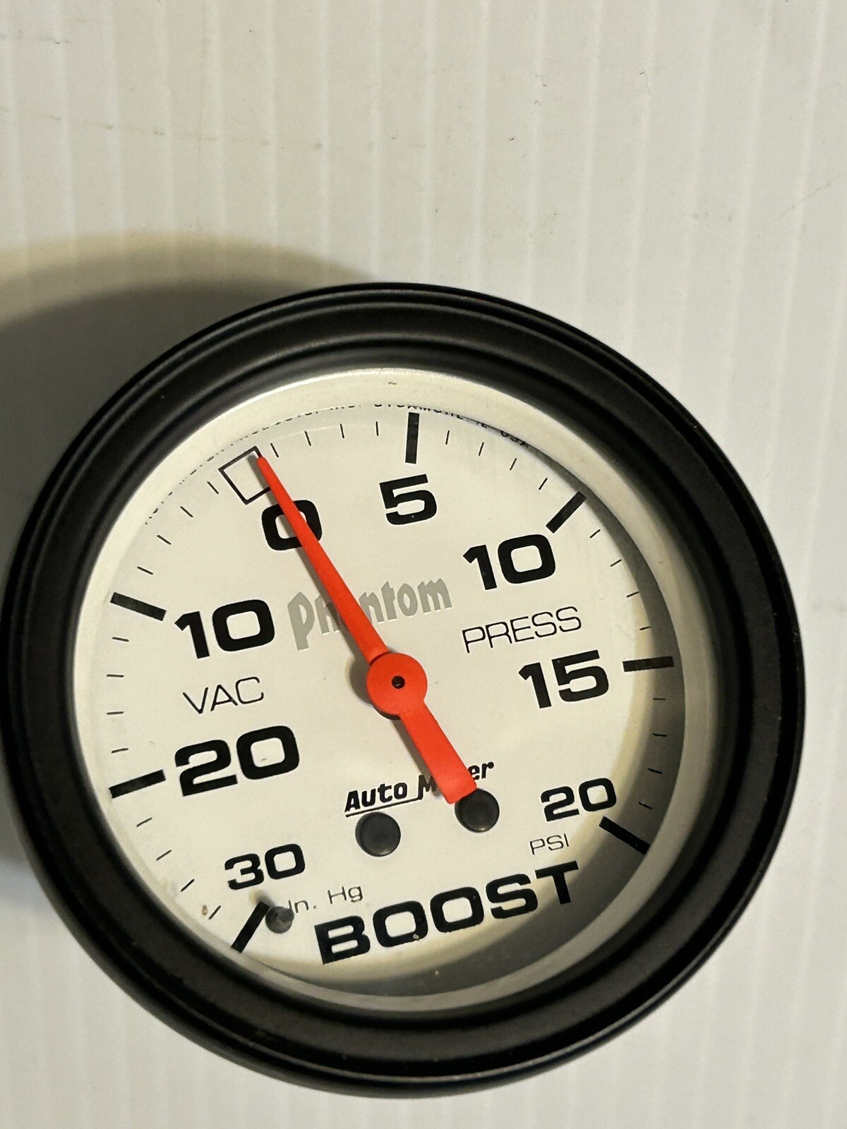 Auto Meter 5601 Phantom Mechanical Boost/Vacuum Gauge.